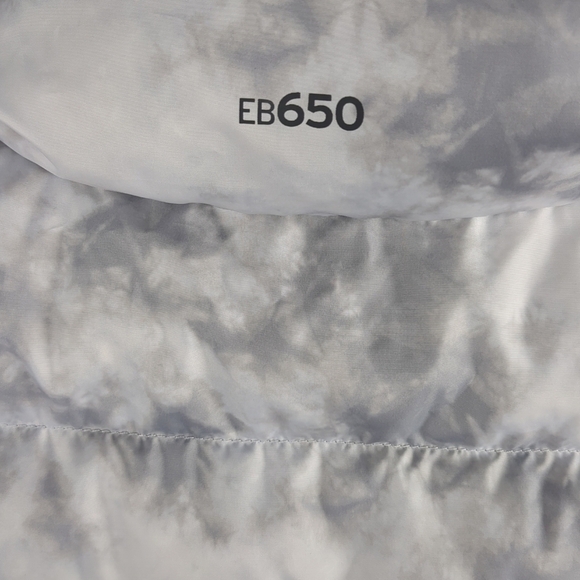 Eddie Bauer Puffer Vest Womens Medium White/Gray EB650 Zip Up - Picture 3 of 8